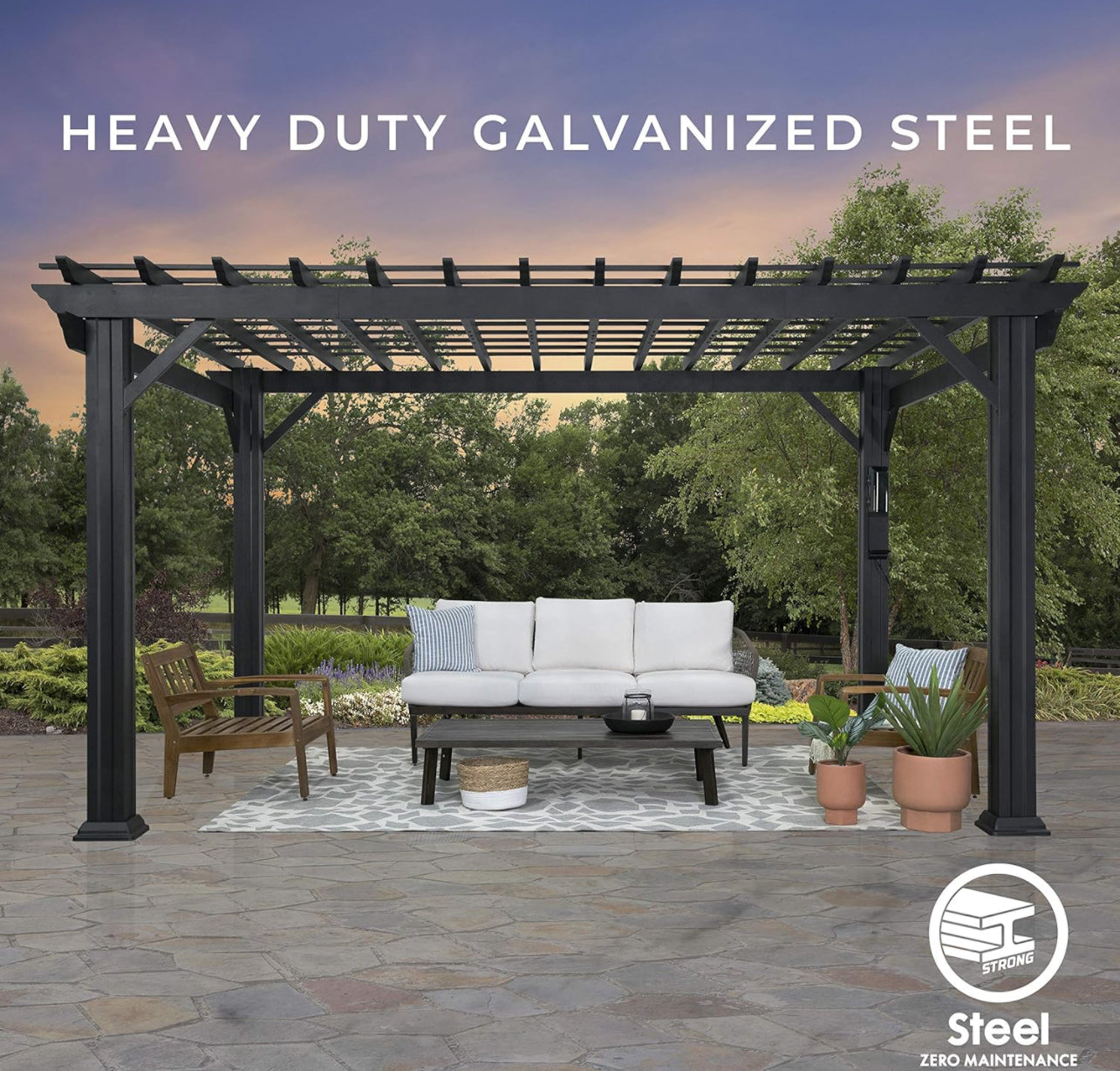 Pergola- Galvanized Steel